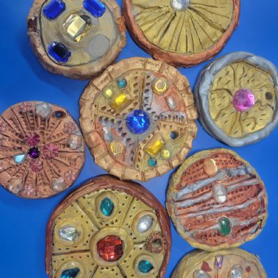Anglo-Saxon Clay Brooches