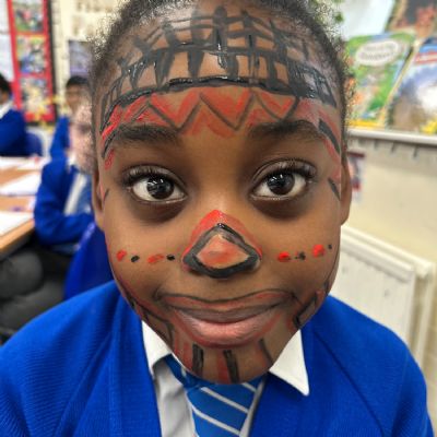 Amazon Tribe Face Painting