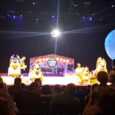 Trip to Milton Keynes Theatre to see Bluey